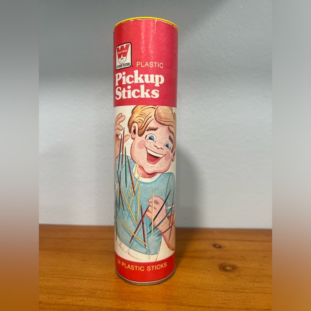 Vintage 1975 WHITMAN Plastic PICK UP STICKS Complete Set Pre Loved Good